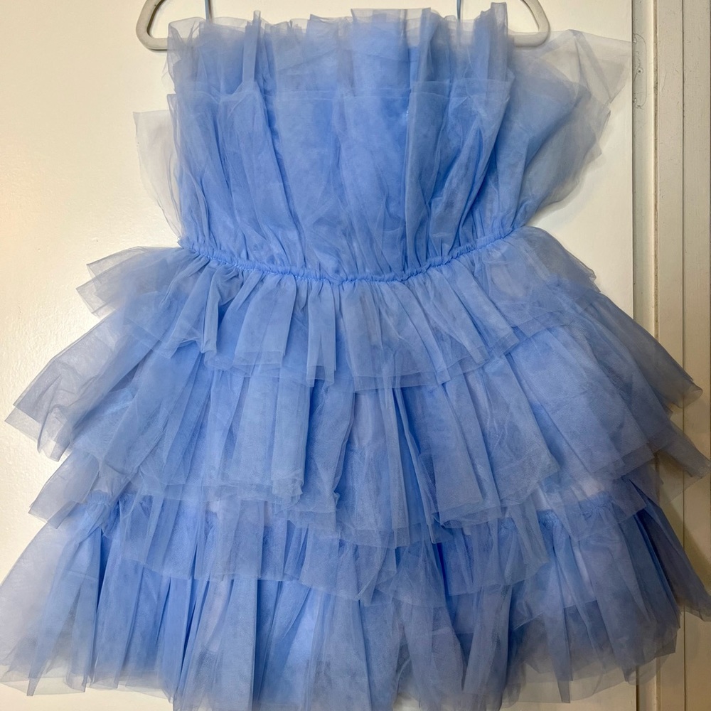Vici Collection Tiered Tulle Cocktail Dress
